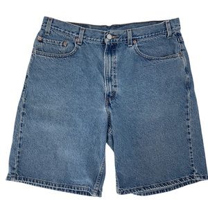 Vintage Levi’s Jean Shorts 550 Relaxed Fit Size 38 5 Pocket Style Men’s